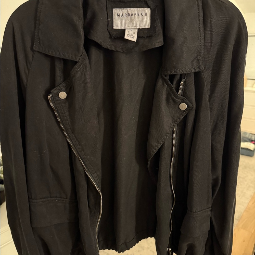 Black casual coat
